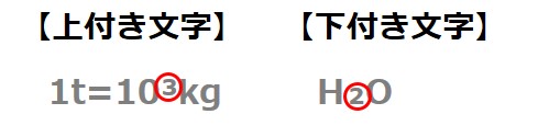 上付き文字 下付き文字 を修正するための校正記号とは